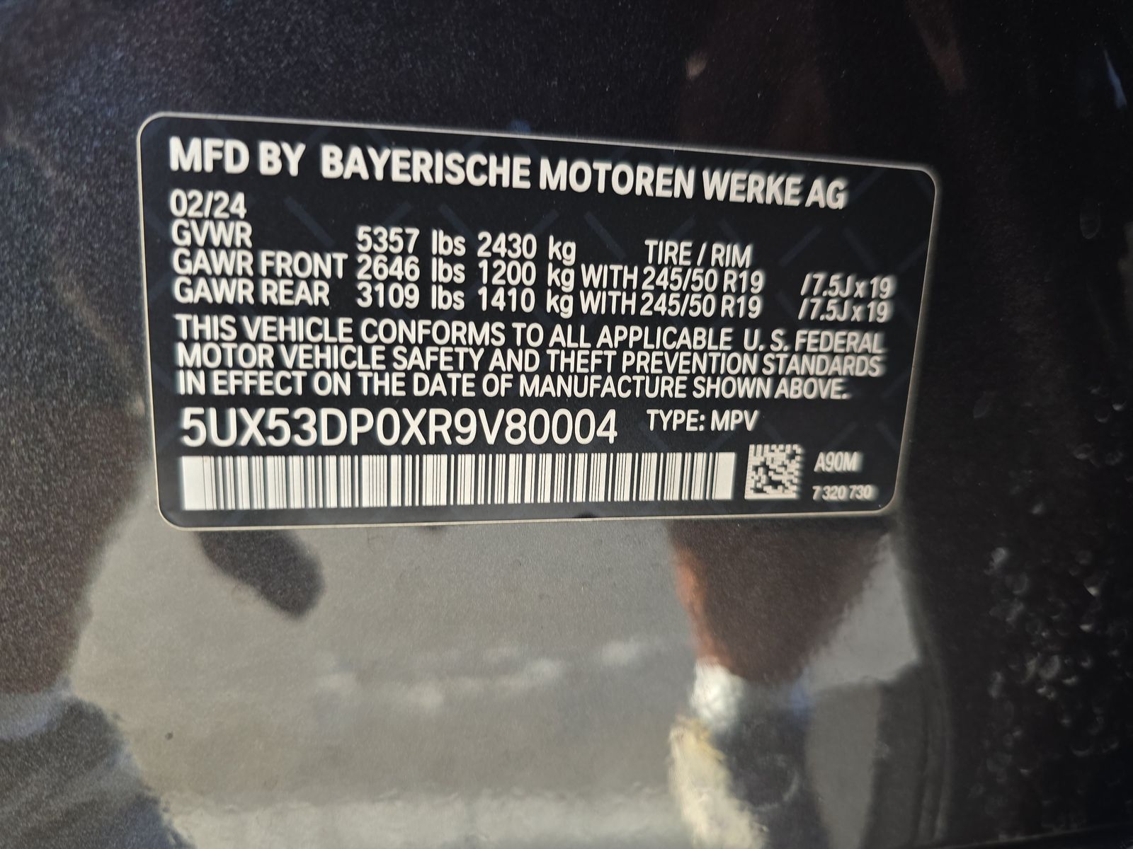 2024 BMW X3 xDrive30i AWD