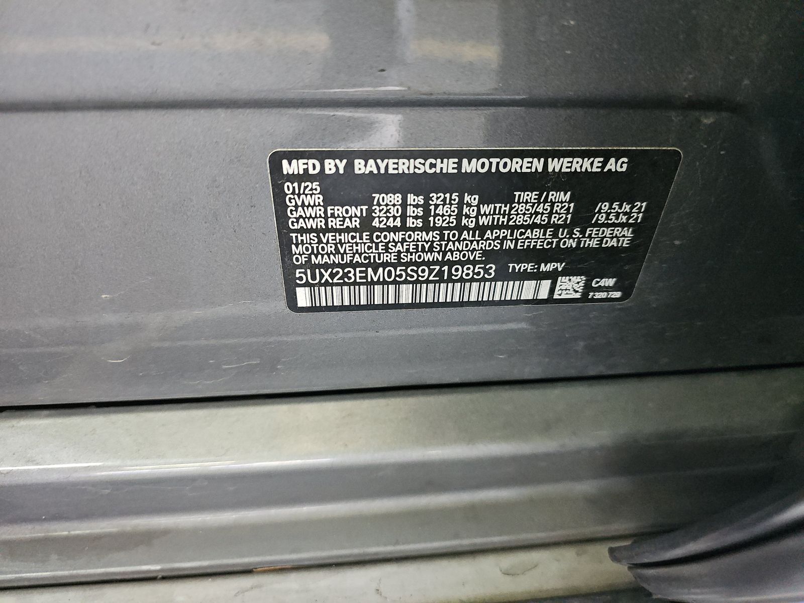 2025 BMW X7 xDrive40i AWD