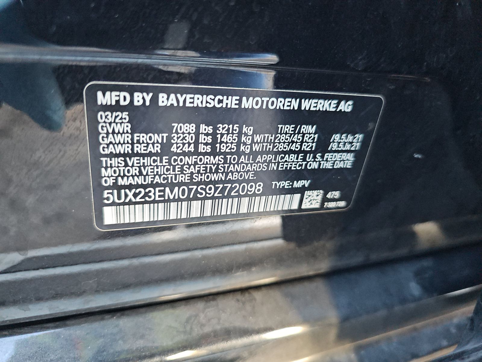 2025 BMW X7 xDrive40i AWD