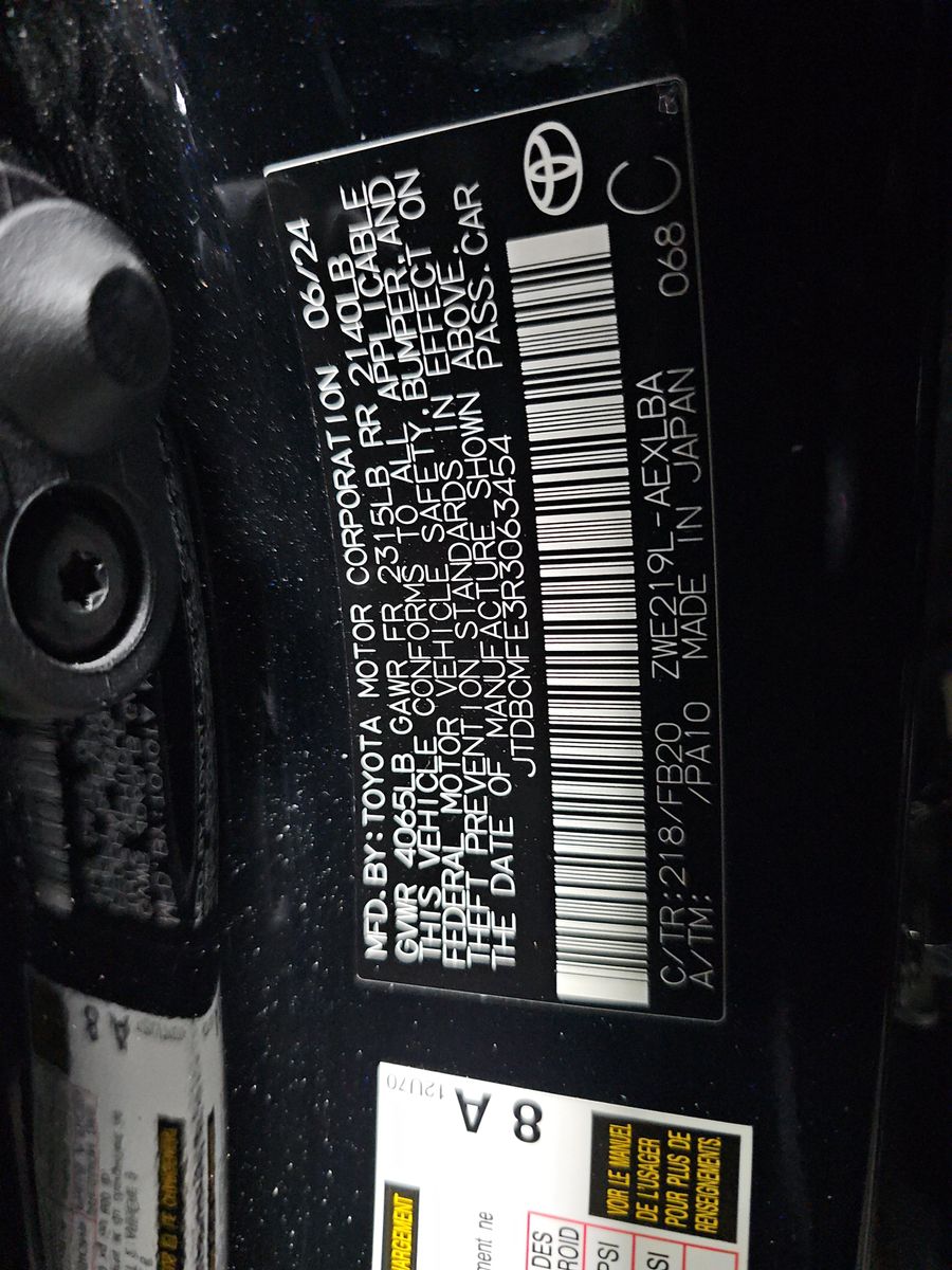 2024 Toyota Corolla Hybrid LE FWD