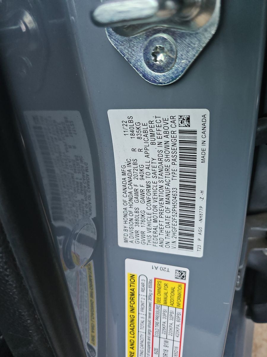 2023 Honda Civic Sport FWD