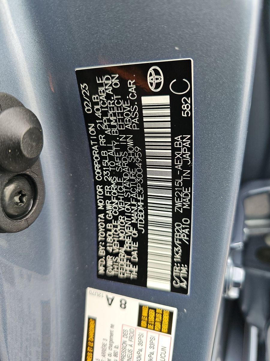 2023 Toyota Corolla Hybrid LE AWD