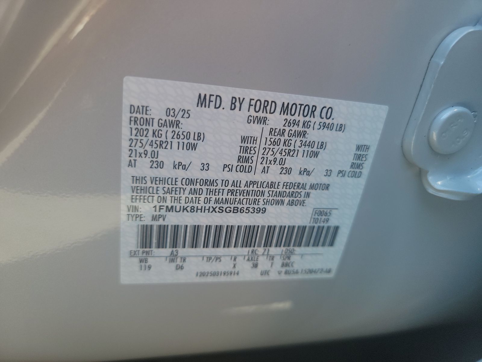 2025 Ford Explorer Platinum AWD