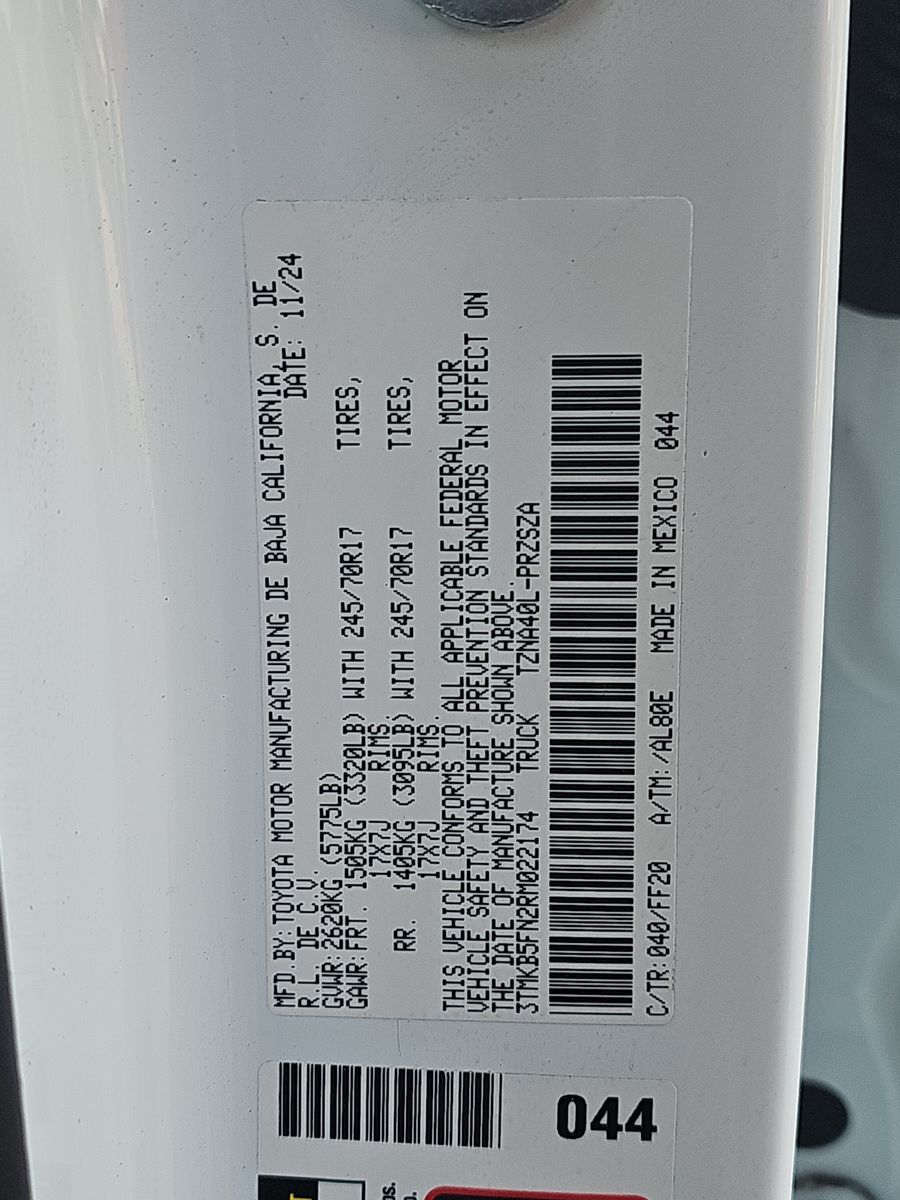 2024 Toyota Tacoma SR5 FWD