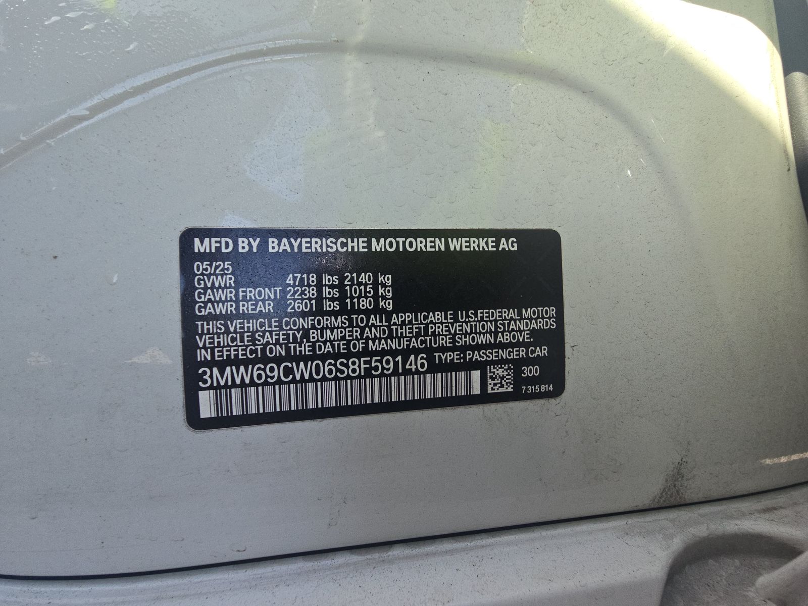 2025 BMW 3 Series 330i RWD