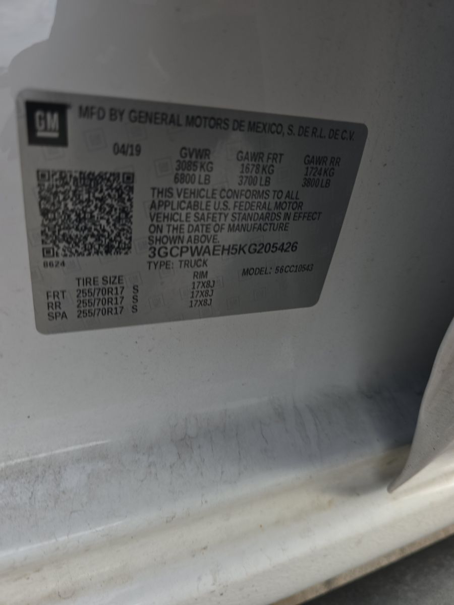 2019 Chevrolet Silverado 1500 Work Truck RWD