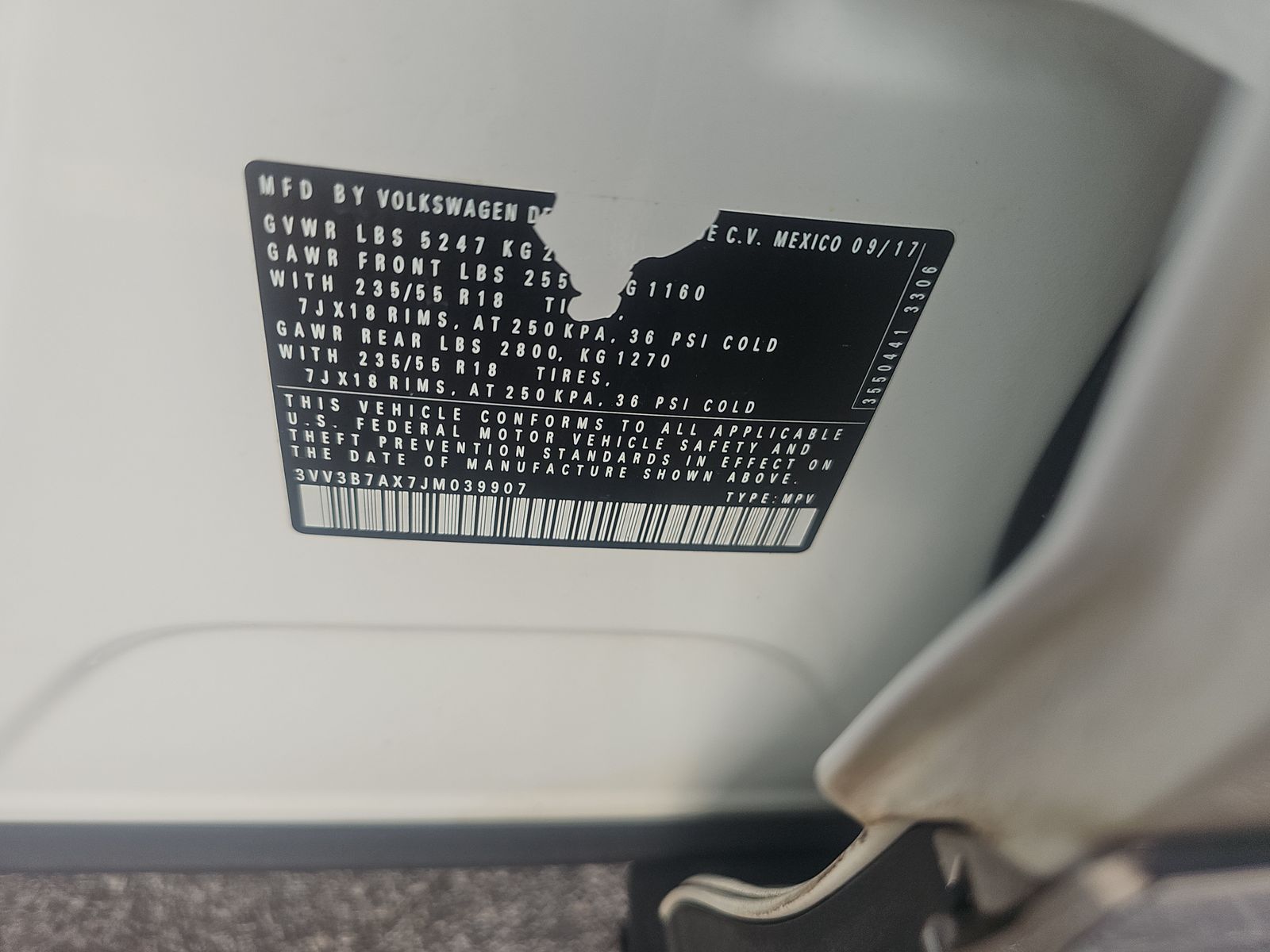 2018 Volkswagen Tiguan 2.0T SEL FWD