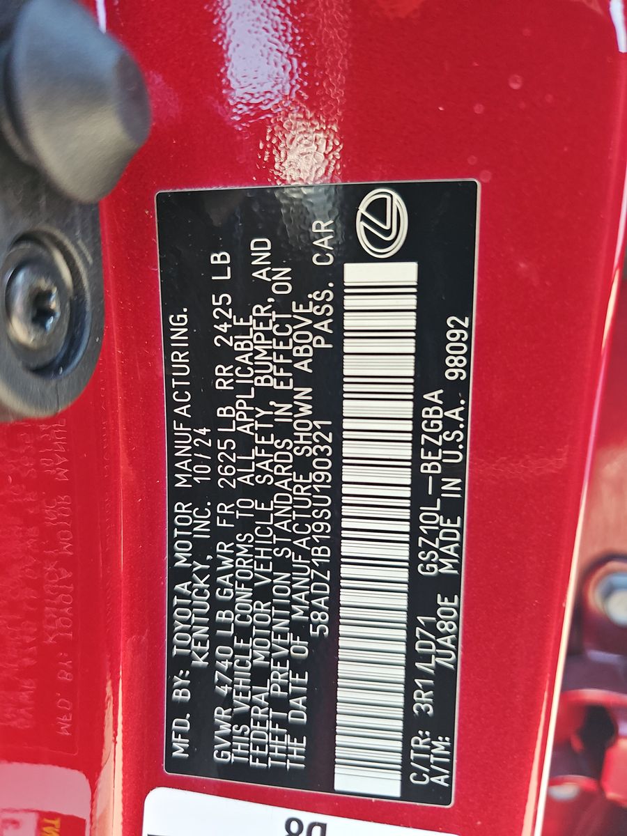 2025 Lexus ES ES 350 FWD