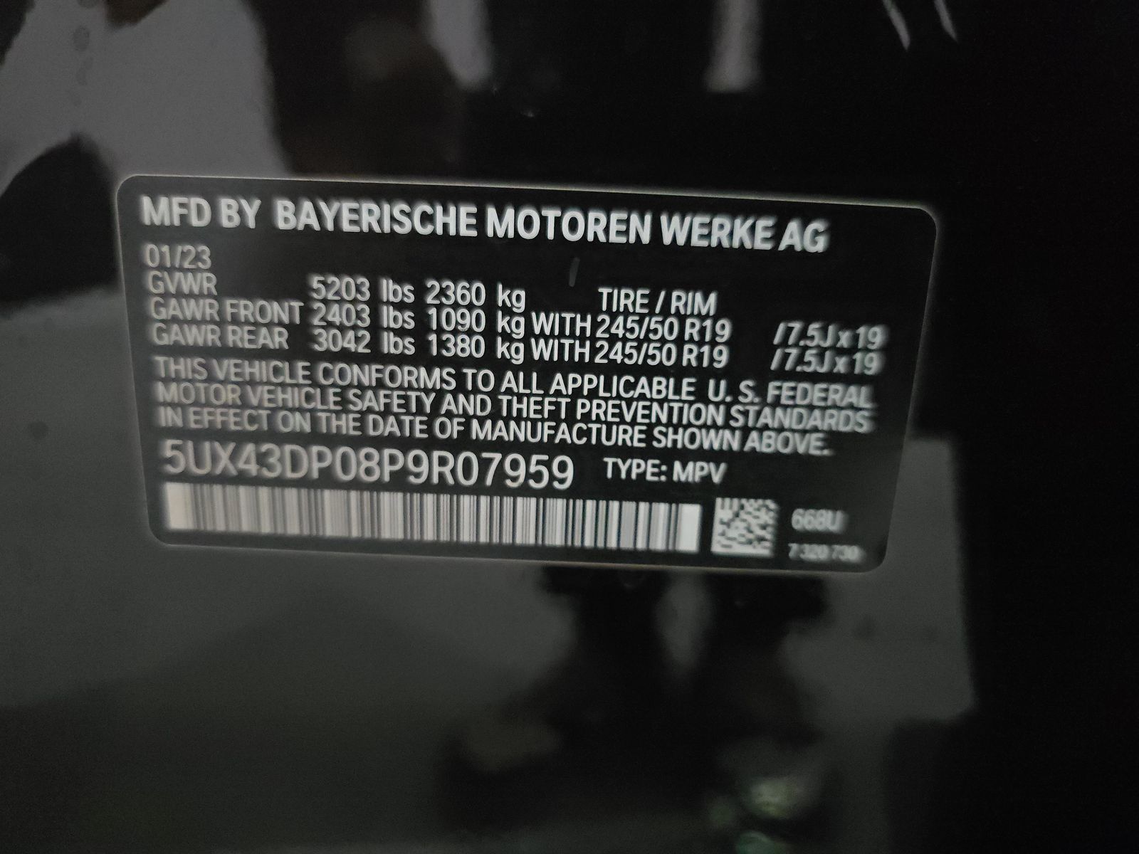 2023 BMW X3 sDrive30i RWD