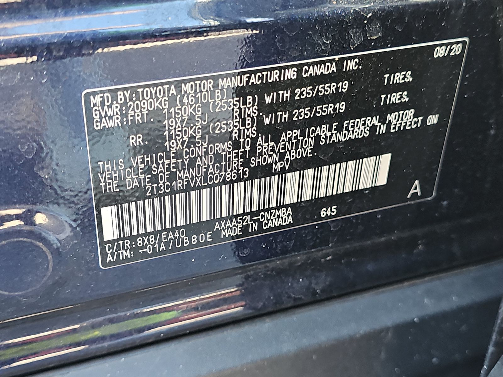 2020 Toyota RAV4 XLE Premium FWD