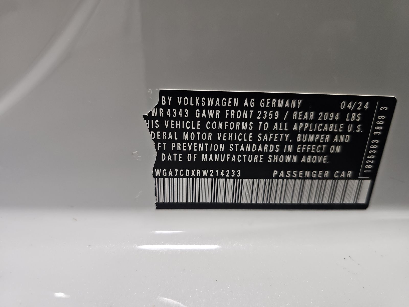 2024 Volkswagen Golf GTI 2.0T S FWD