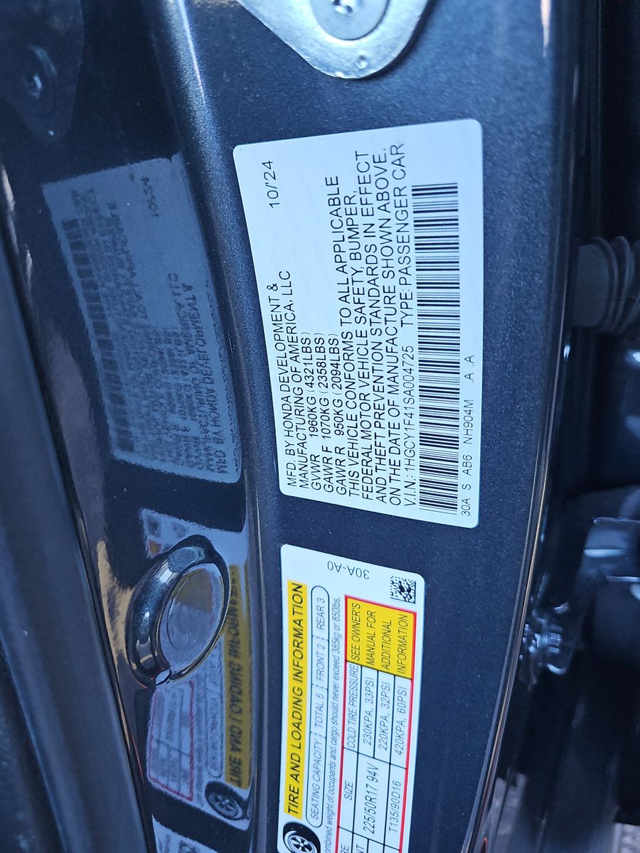 2025 Honda Accord SE FWD