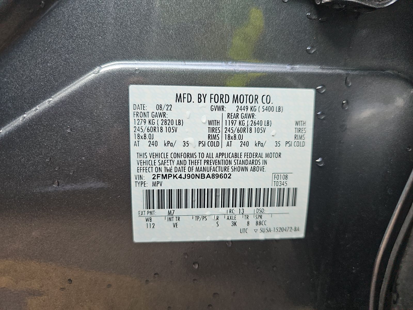 2022 Ford Edge SEL AWD