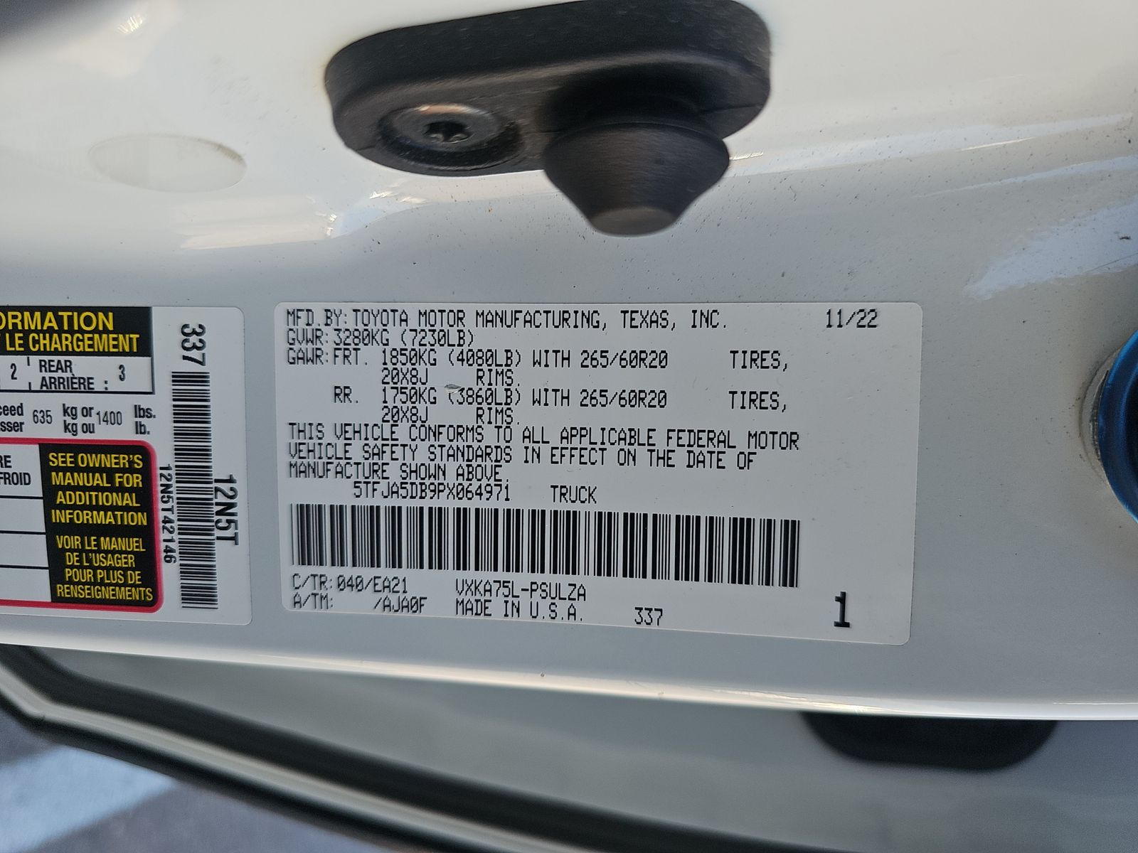 2023 Toyota Tundra Limited AWD