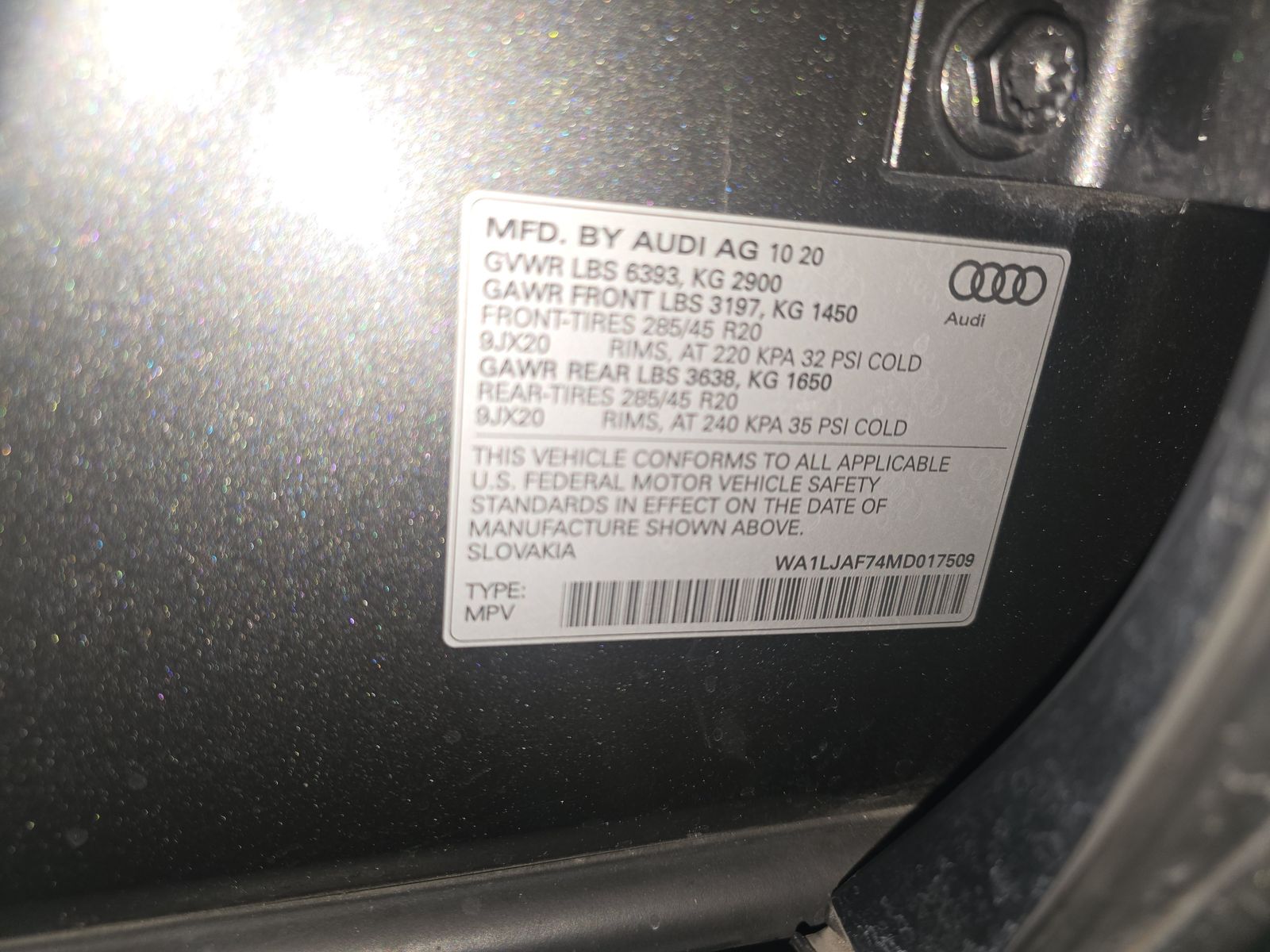 2021 Audi Q7 2.0T Premium Plus AWD