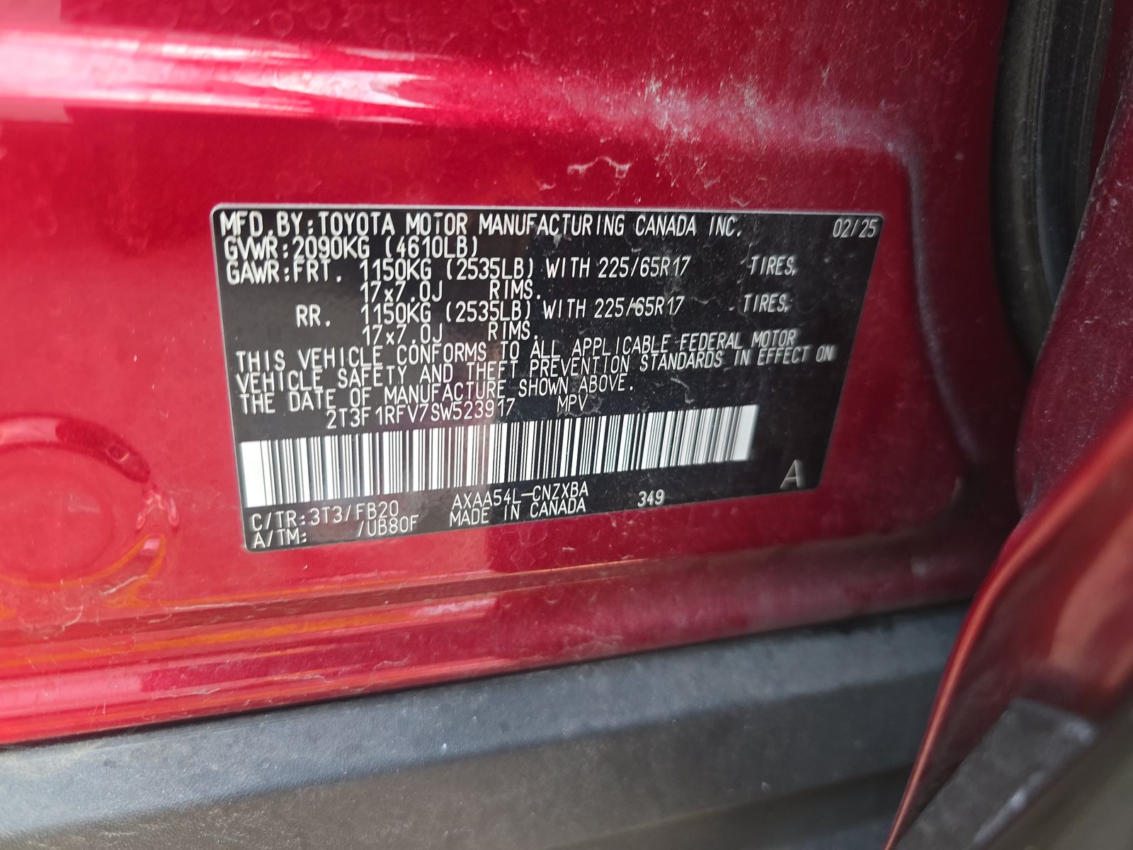 2025 Toyota RAV4 LE AWD