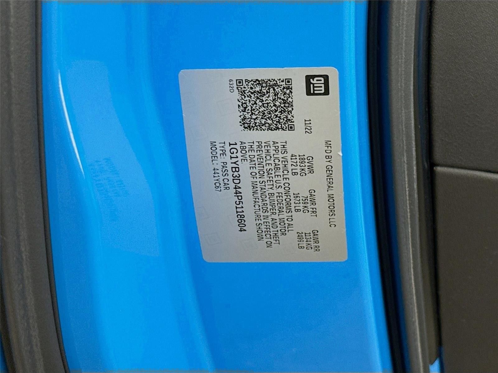 2023 Chevrolet Corvette Stingray RWD