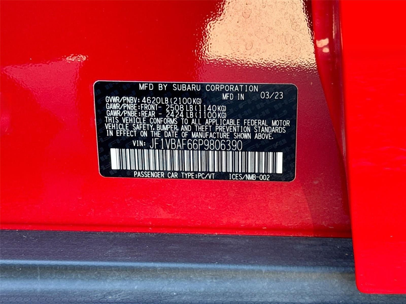 2023 Subaru WRX Premium AWD