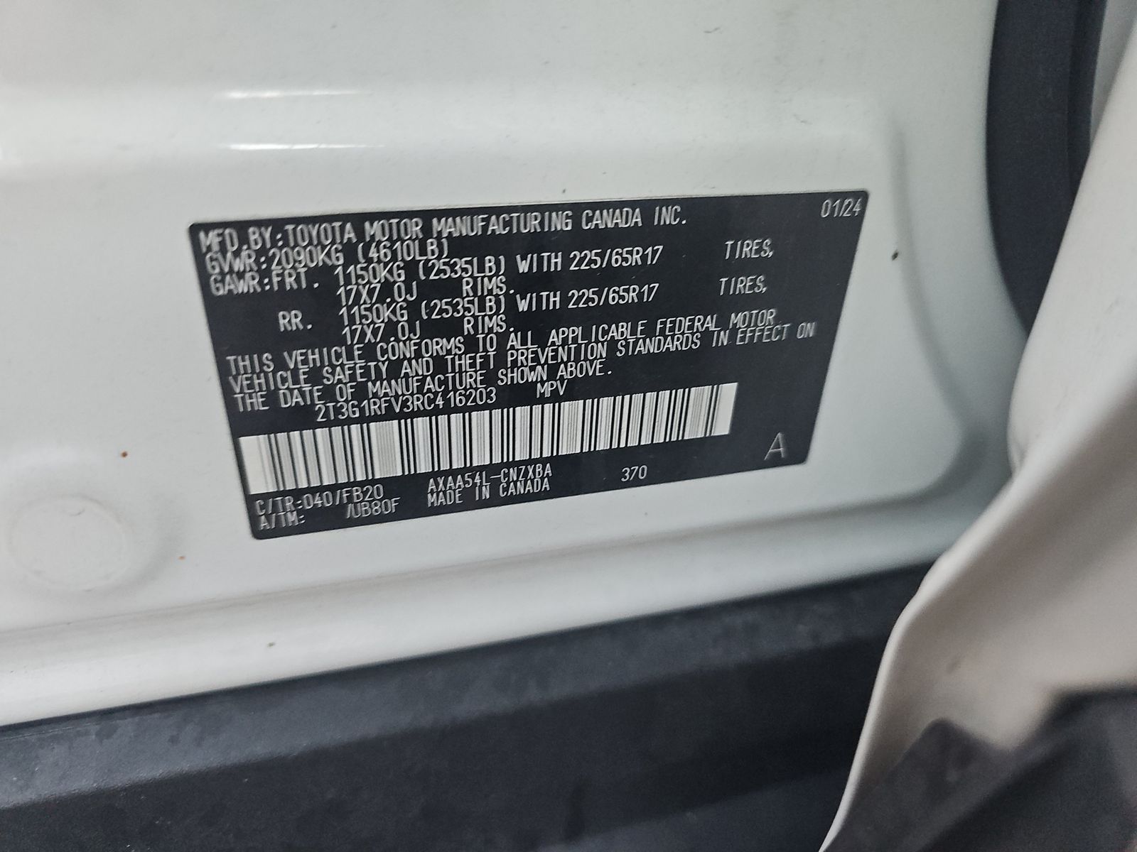 2024 Toyota RAV4 LE AWD