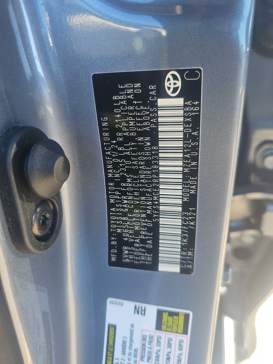 2024 Toyota Corolla SE FWD