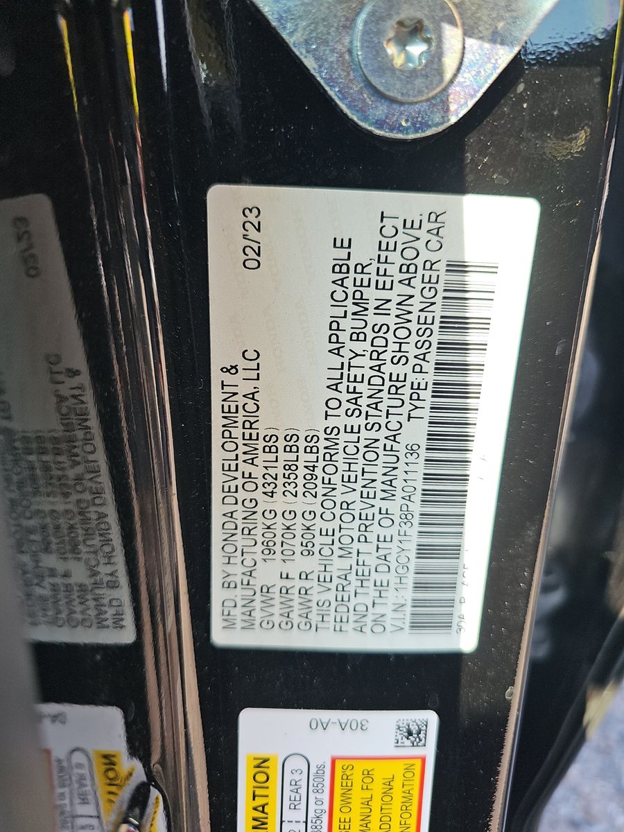 2023 Honda Accord EX FWD