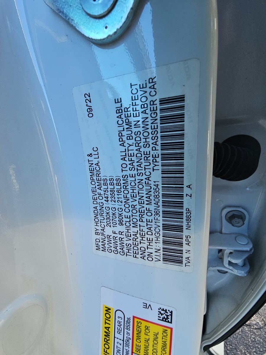 2022 Honda Accord Sport FWD