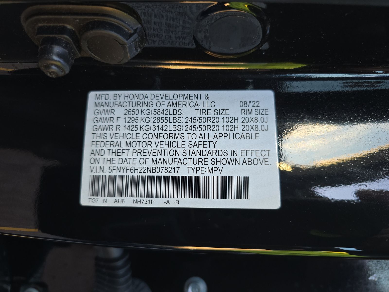 2022 Honda Pilot Special Edition AWD