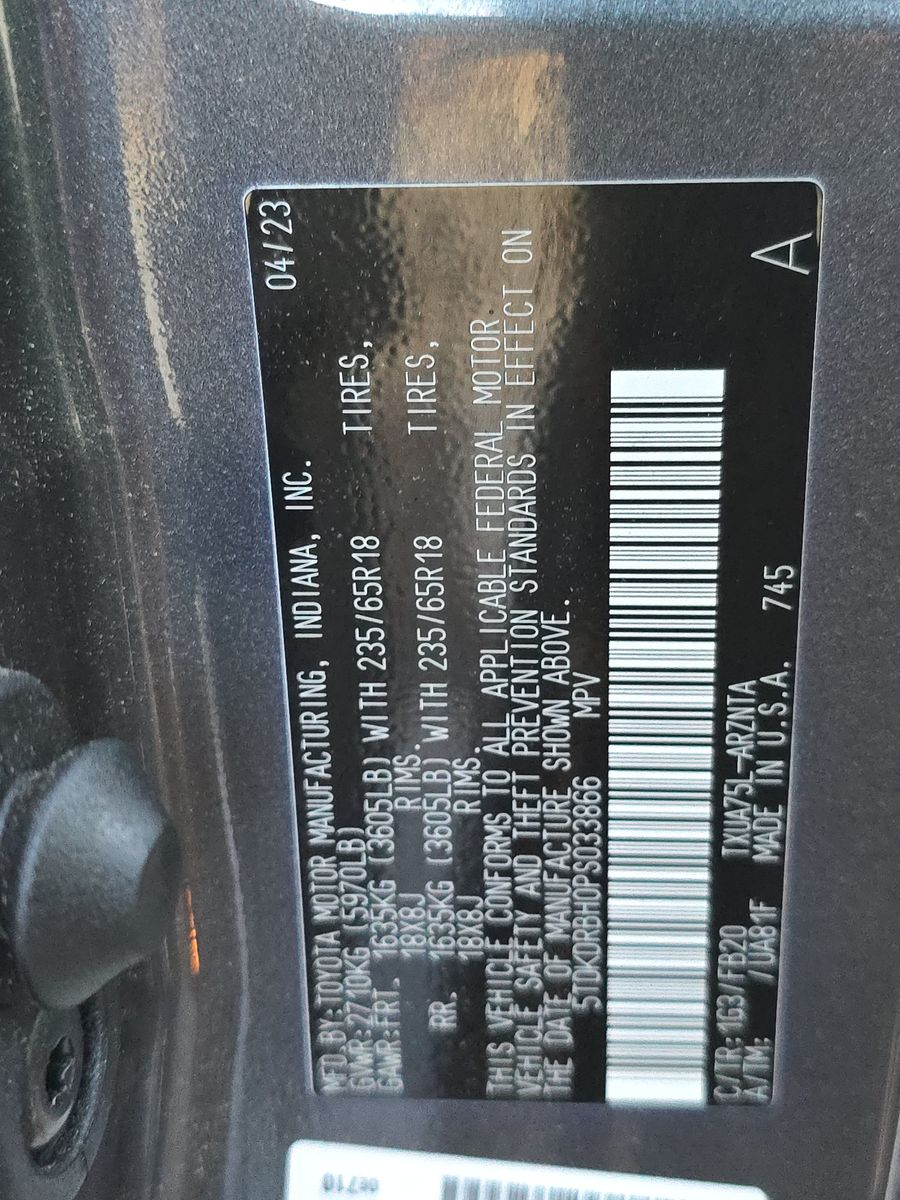 2023 Toyota Highlander LE AWD