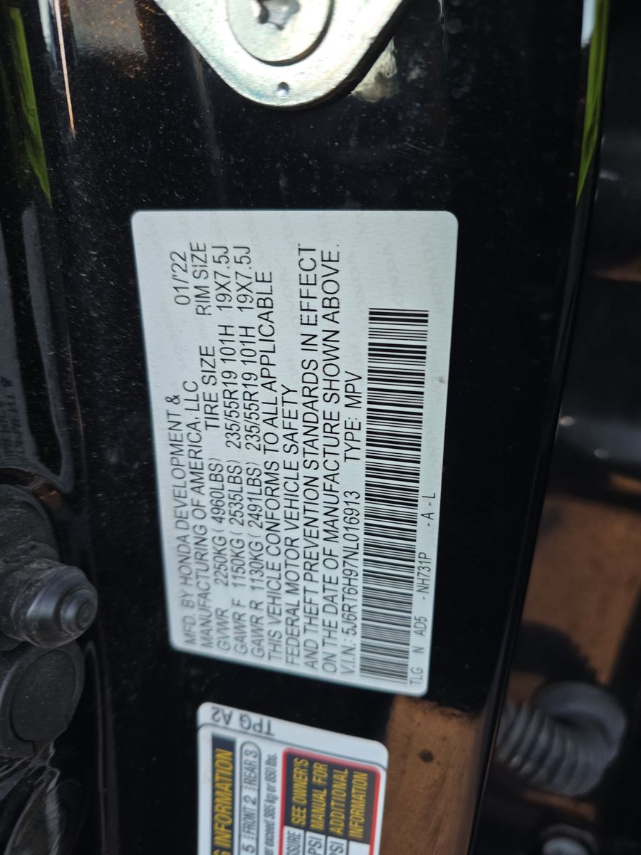 2022 Honda CR-V Hybrid Touring AWD