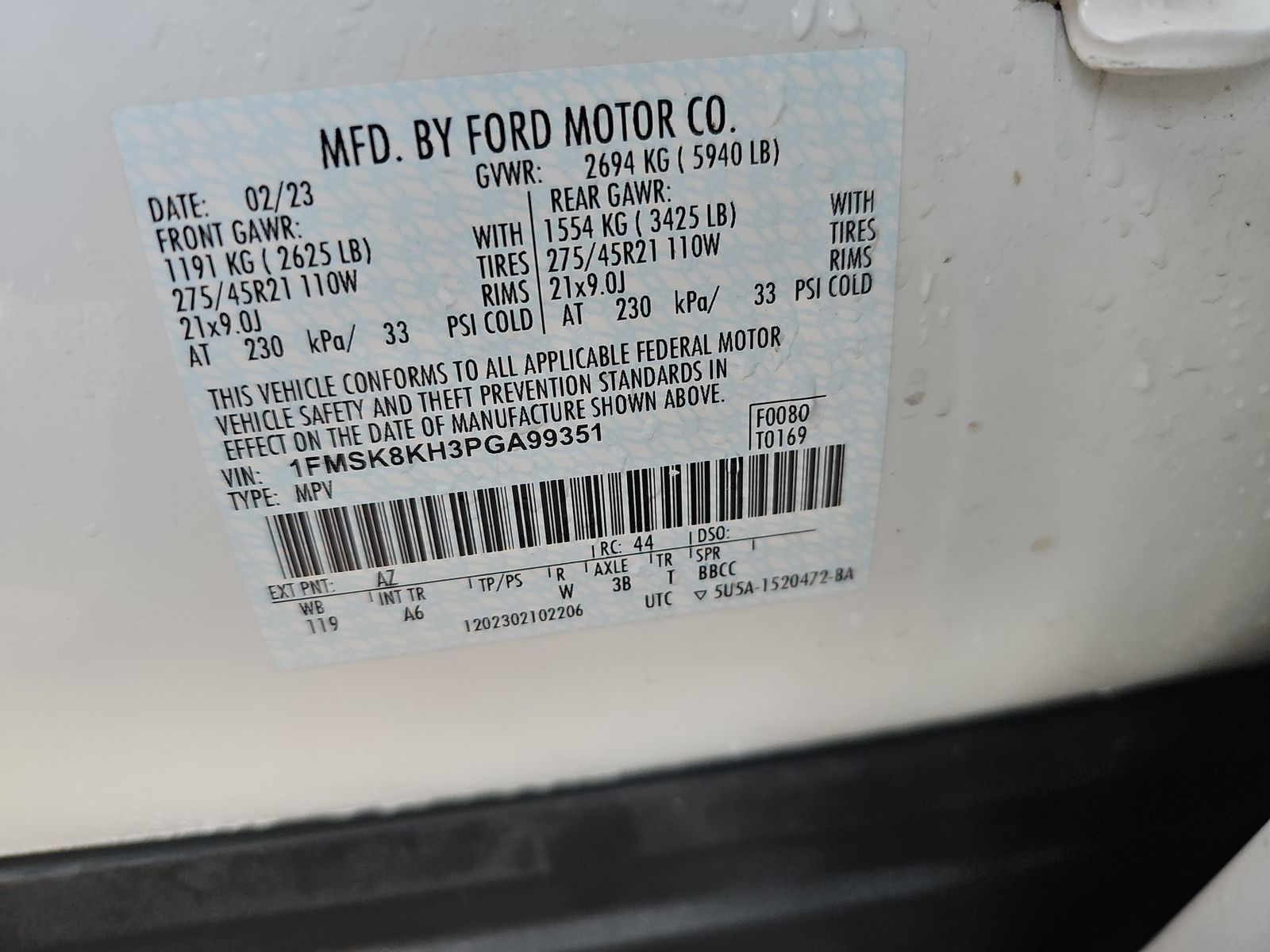 2023 Ford Explorer ST-Line AWD