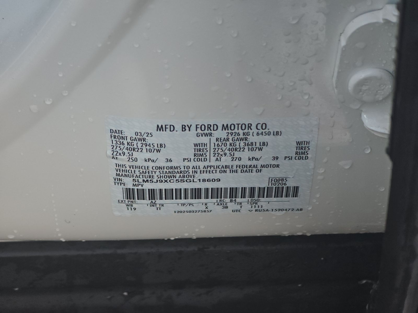 2025 Lincoln Aviator Black Label AWD