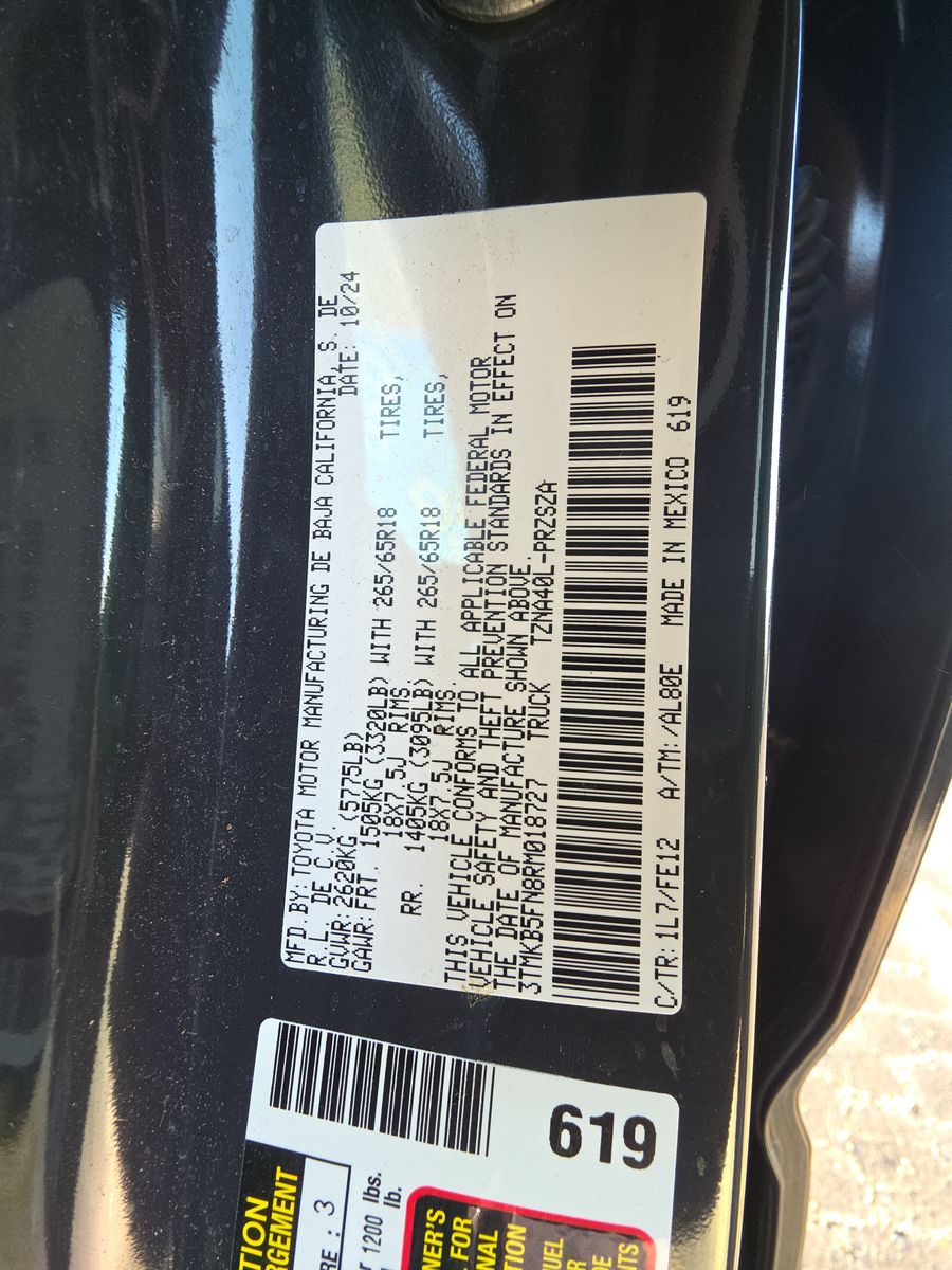 2024 Toyota Tacoma TRD Sport RWD