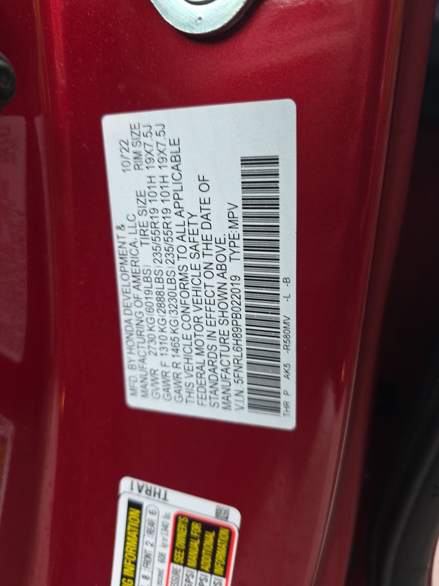 2023 Honda Odyssey Touring FWD