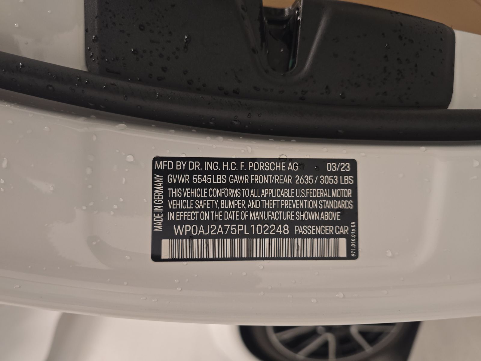 2023 Porsche Panamera Platinum Edition RWD