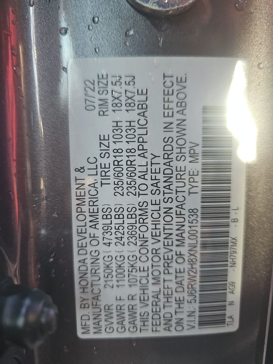 2022 Honda CR-V EX-L AWD