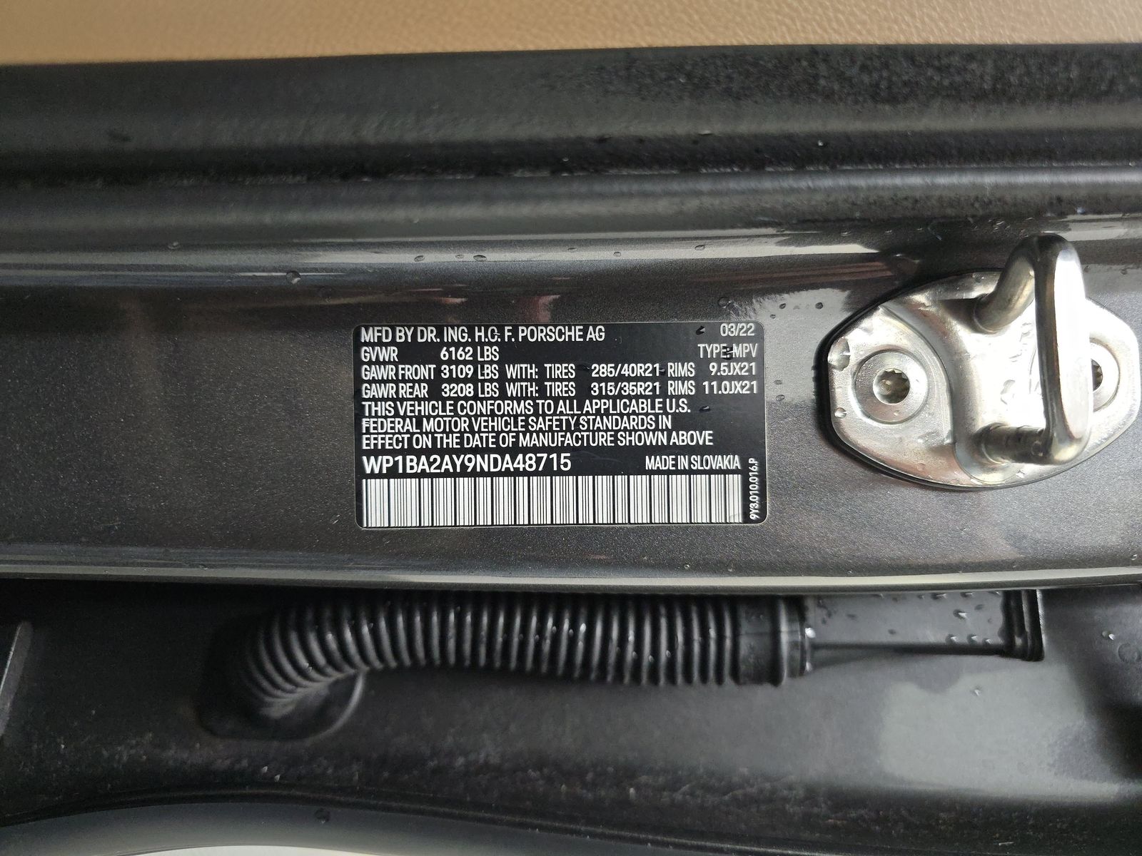 2022 Porsche Cayenne Base AWD