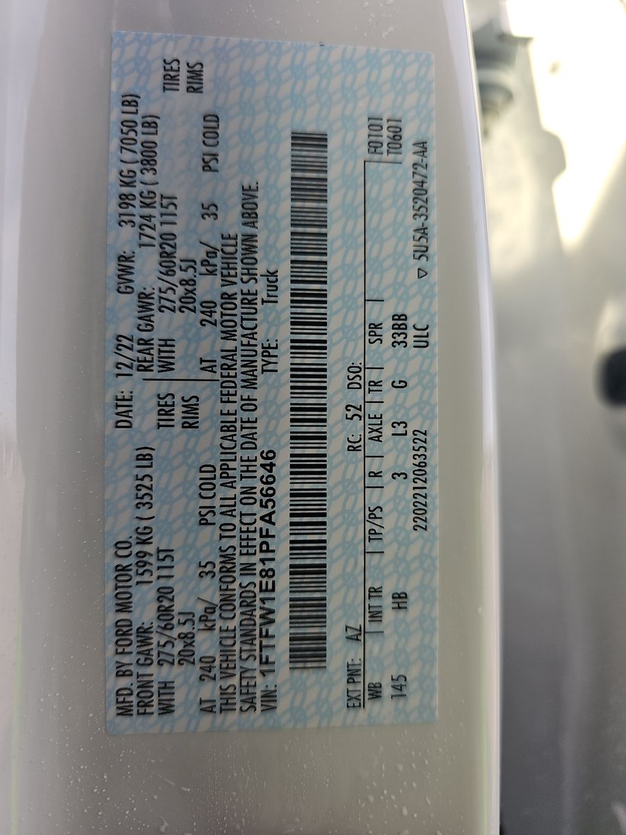 2023 Ford F-150 Lariat AWD