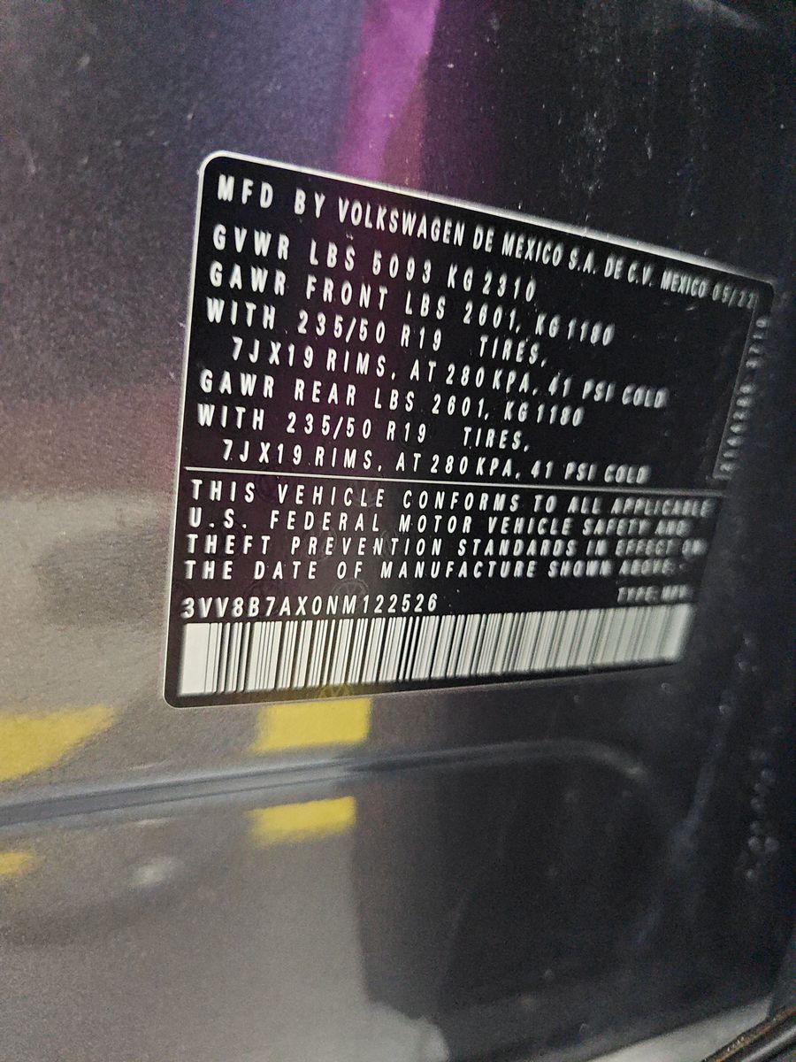 2022 Volkswagen Tiguan 2.0T SE R-Line Black AWD