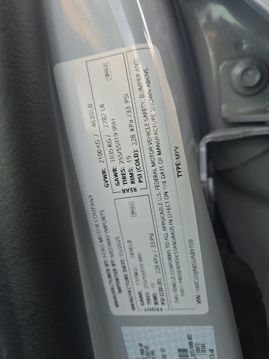 2025 Ford Escape Platinum AWD