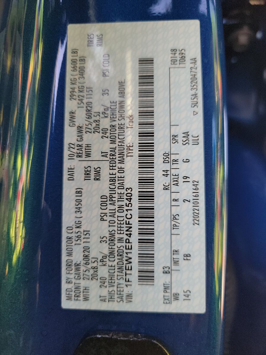 2022 Ford F-150 XLT AWD