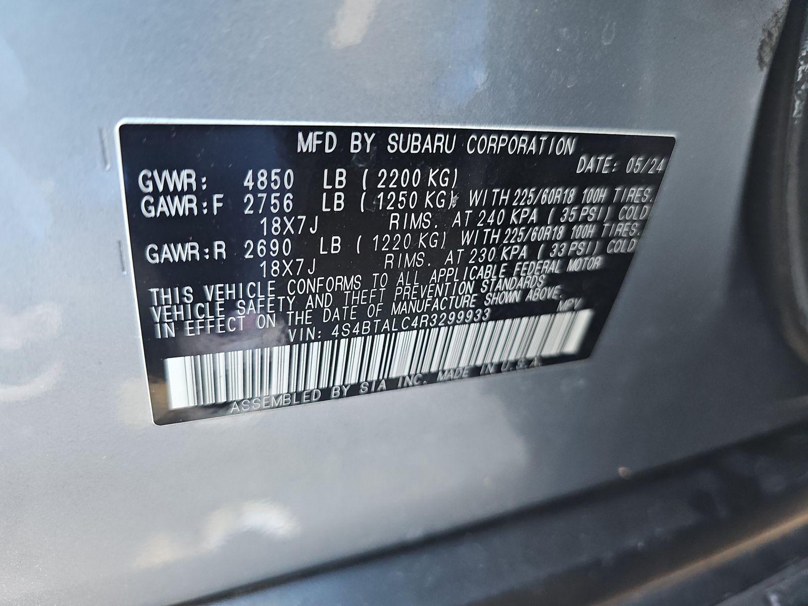 2024 Subaru Outback Onyx Edition AWD