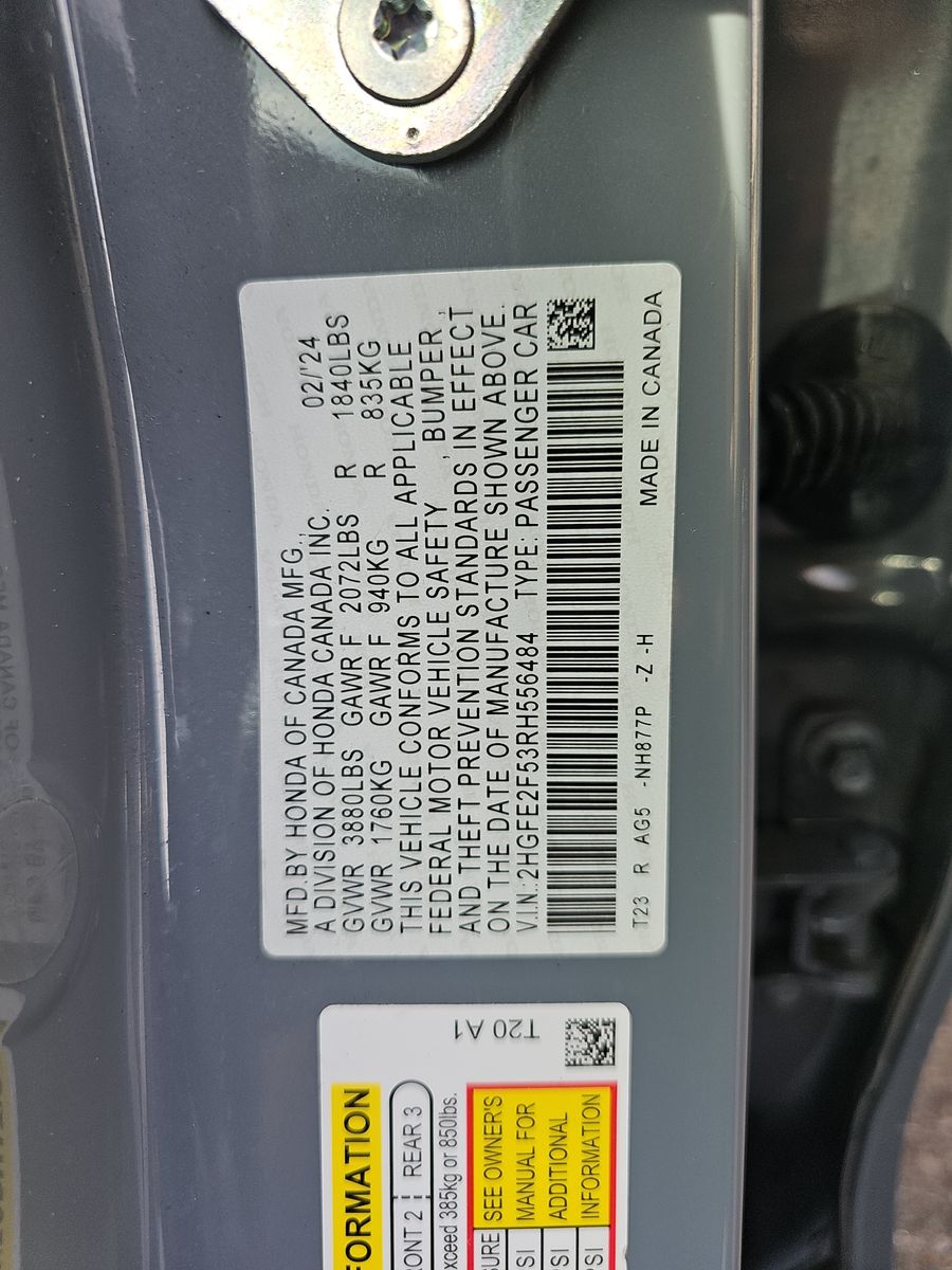 2024 Honda Civic Sport FWD