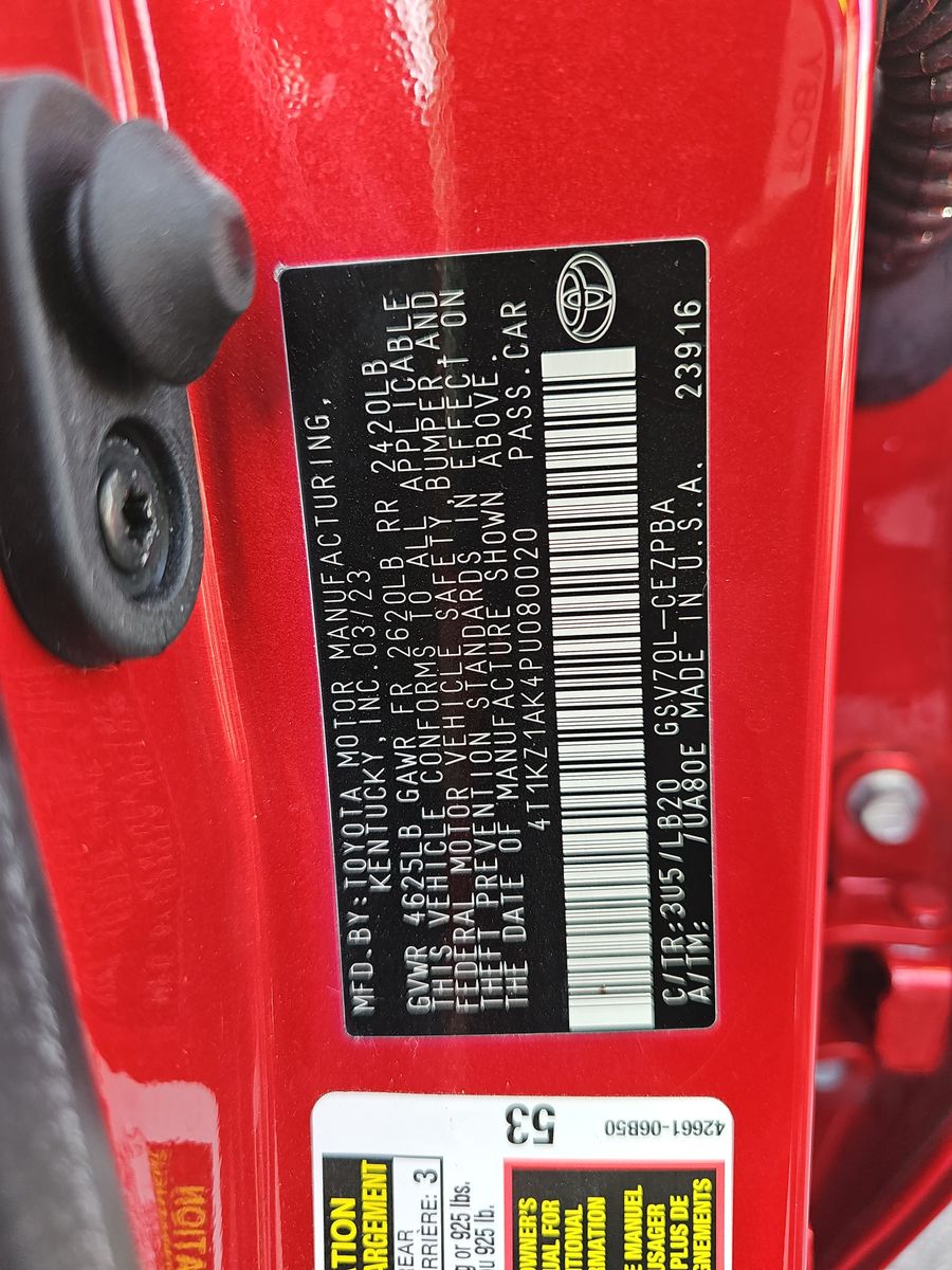 2023 Toyota Camry XSE FWD