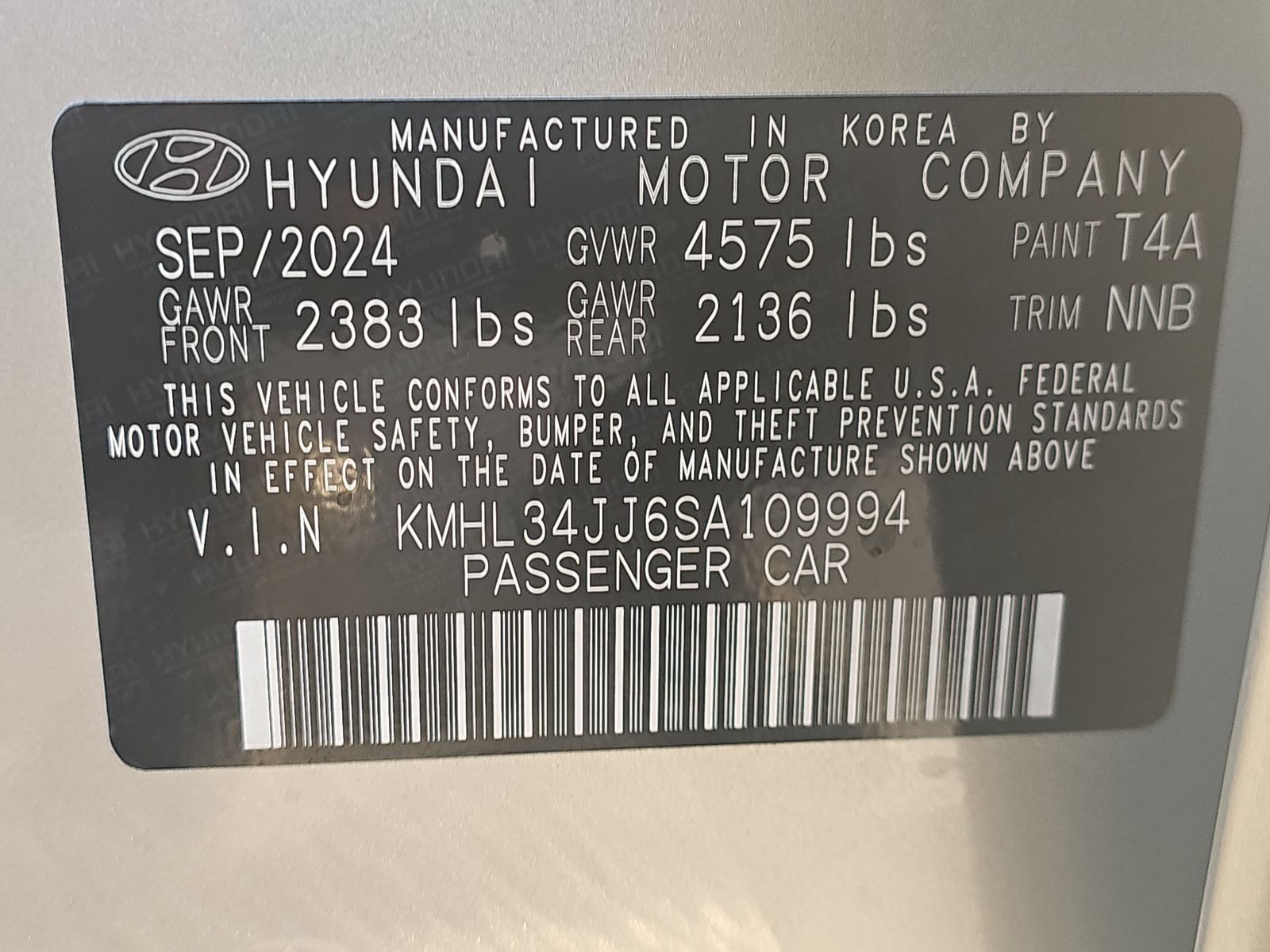 2025 Hyundai Sonata Hybrid SEL FWD