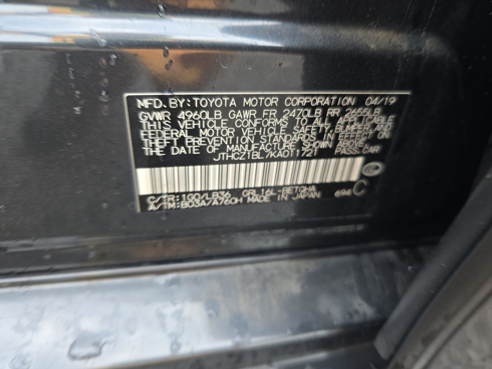 2019 Lexus GS GS 350 F SPORT AWD