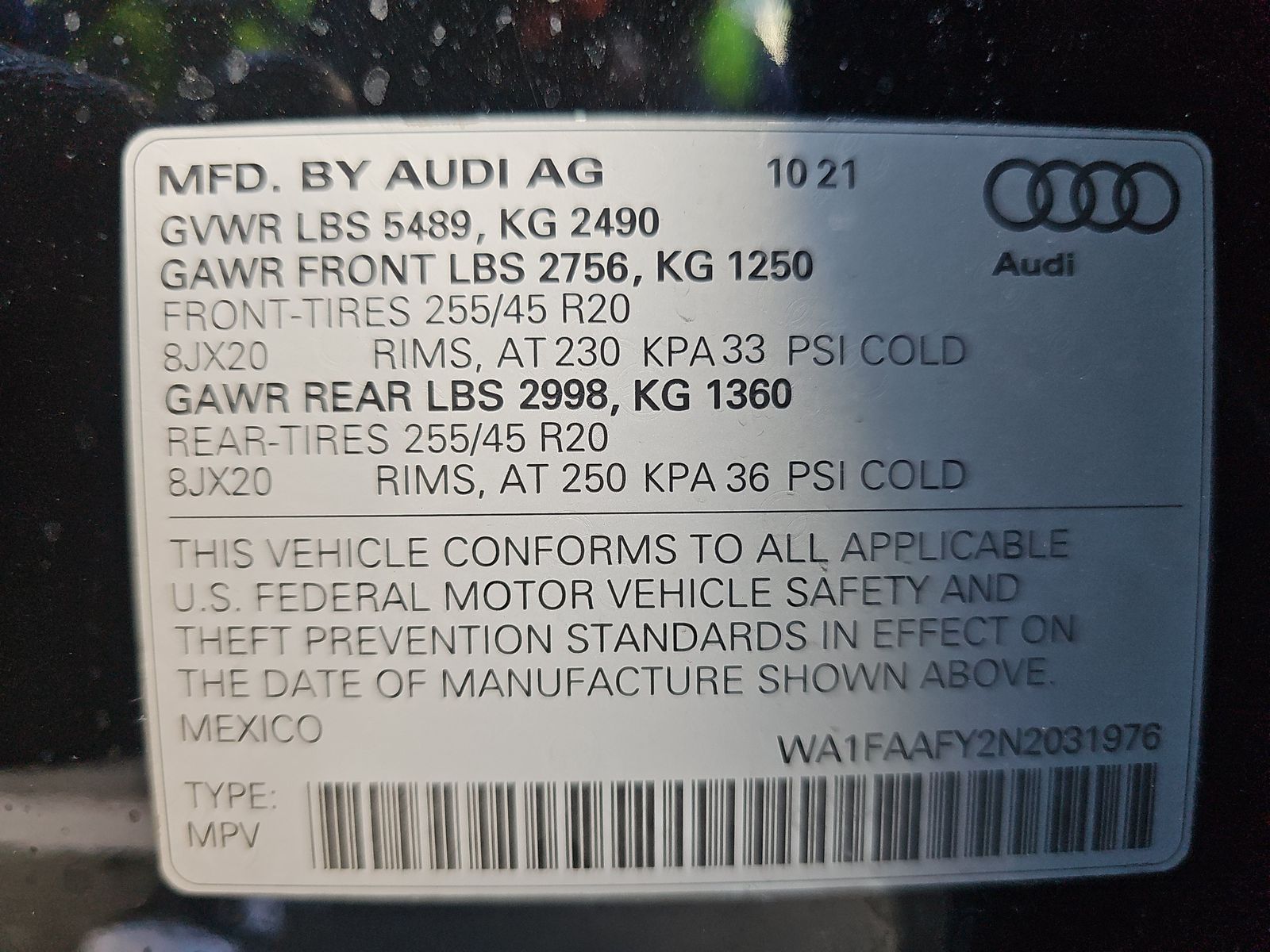 2022 Audi Q5 S line Prestige AWD