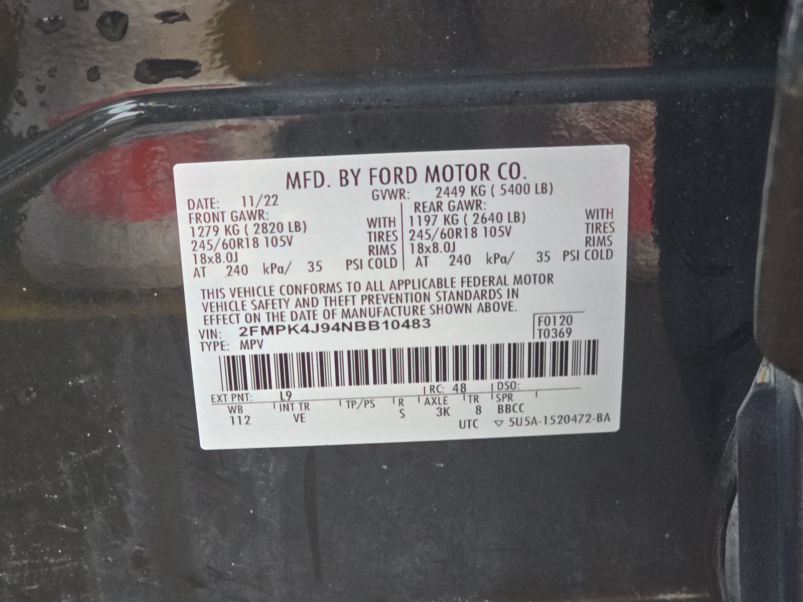 2022 Ford Edge SEL AWD