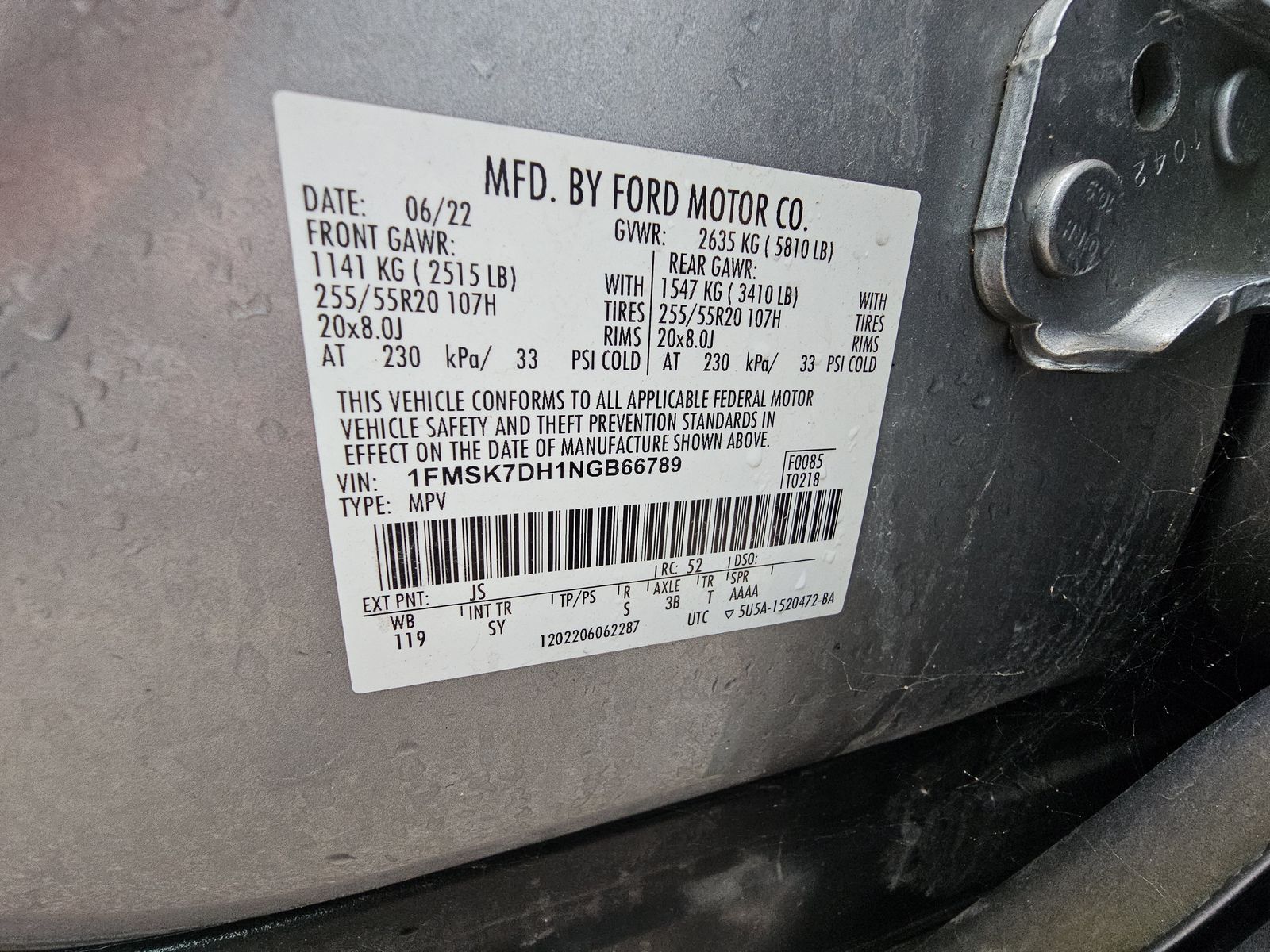 2022 Ford Explorer XLT RWD