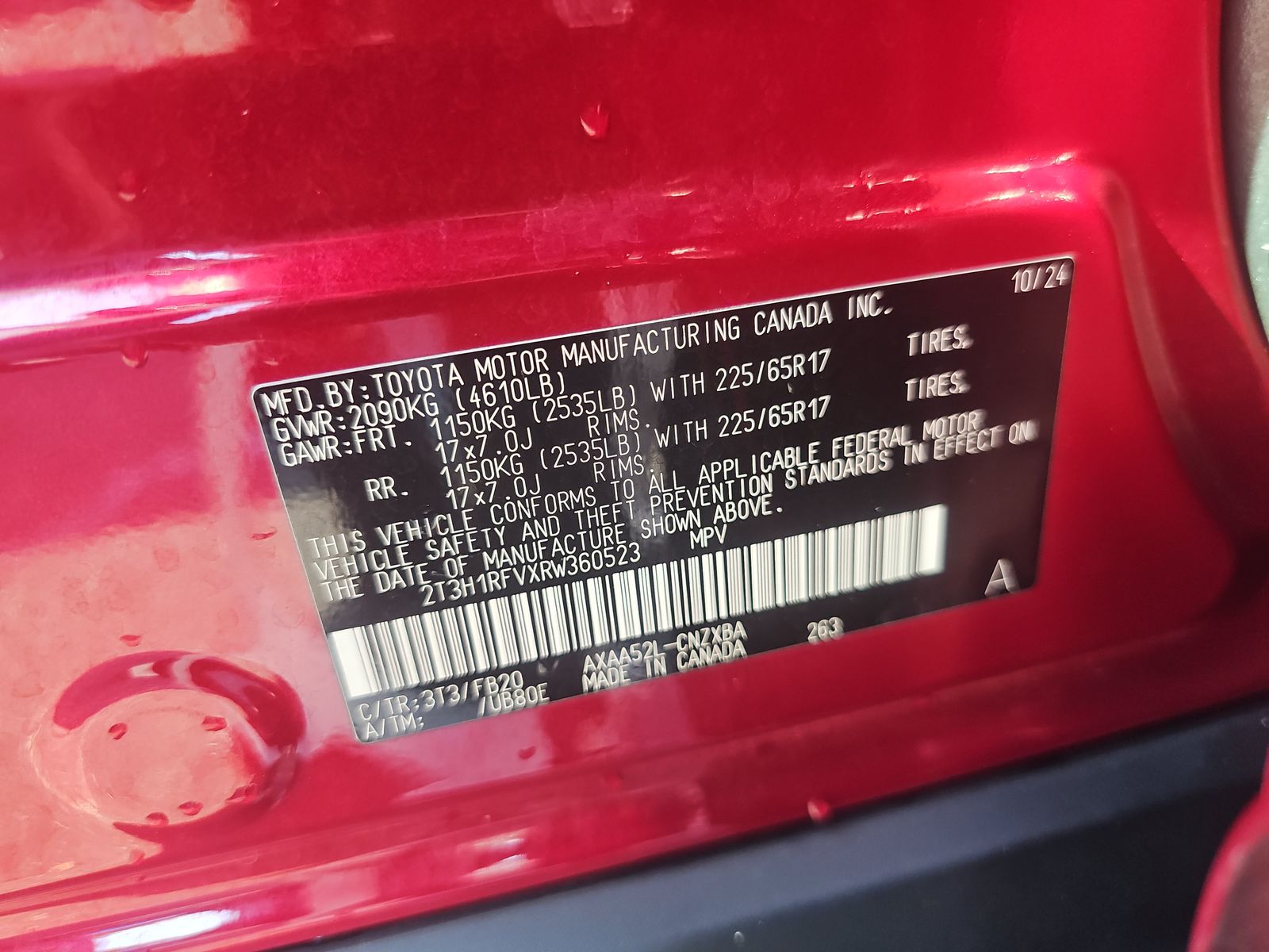 2024 Toyota RAV4 LE FWD