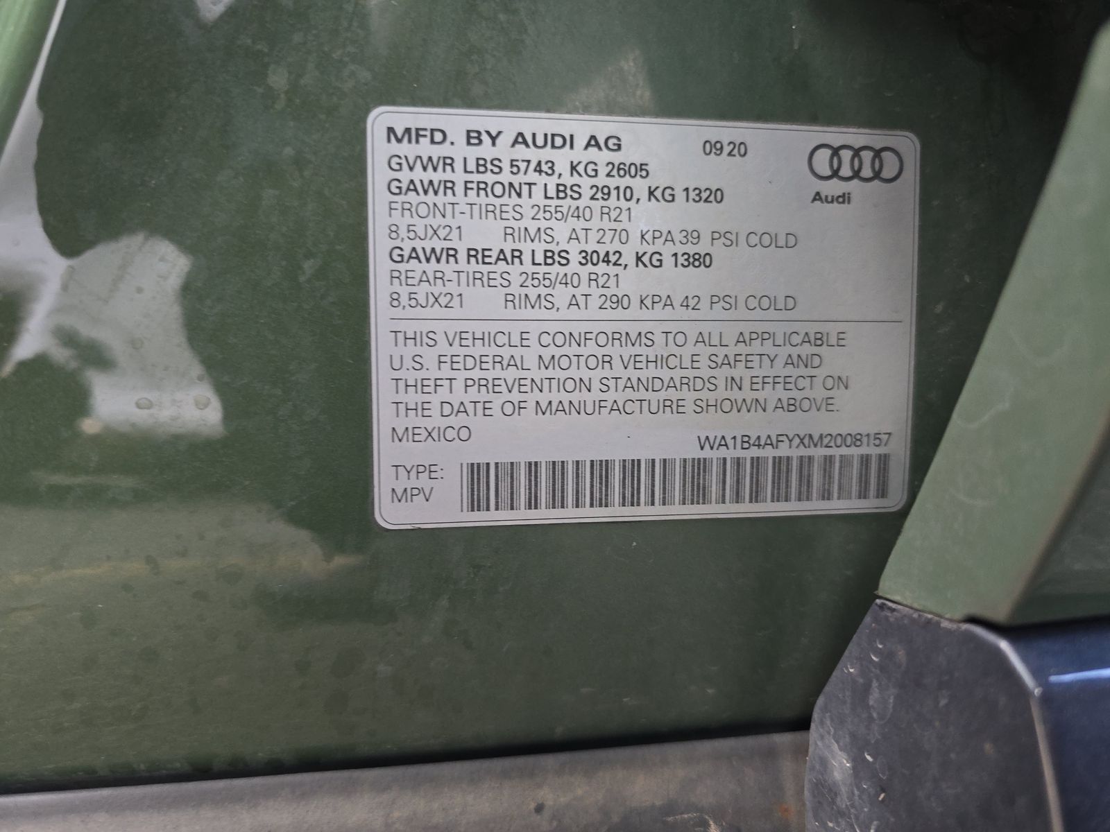 2021 Audi SQ5 Premium Plus AWD